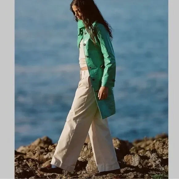 J. Crew Pleated capeside chino pants BP502 trousers in Light Khaki Size 14 - Picture 3 of 10